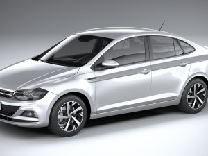 Volkswagen Polo Virtus 2018-2020 3D 모델