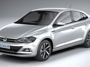Volkswagen Polo Virtus 2018-2020 3D Модель