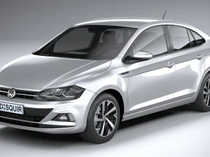 Volkswagen Polo Virtus 2018-2020 3D Model
