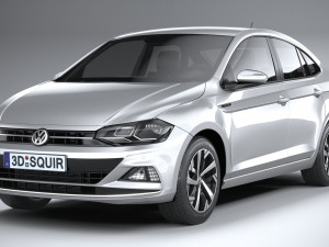 Volkswagen Polo Virtus 2018-2020 3D Модель