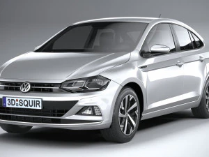 Volkswagen Polo Virtus 2018-2020 3D Model