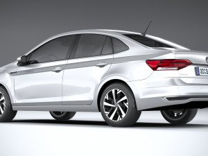 Volkswagen Polo Virtus 2018-2020 3D Модель