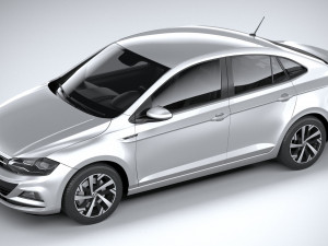 Volkswagen Polo Virtus 2018-2020 3D Модель