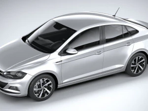Volkswagen Polo Virtus 2018-2020 3D Model
