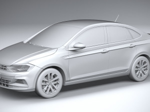 Volkswagen Polo Virtus 2018-2020 3D Модель