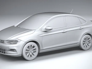Volkswagen Polo Virtus 2018-2020 3D Model