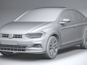 Volkswagen Polo Virtus 2018-2020 3D Модель