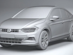 Volkswagen Polo Virtus 2018-2020 3D Model