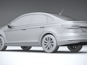 Volkswagen Polo Virtus 2018-2020 3D Модель