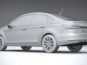 Volkswagen Polo Virtus 2018-2020 3D Model