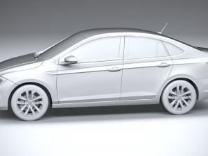 Volkswagen Polo Virtus 2018-2020 3D Модель