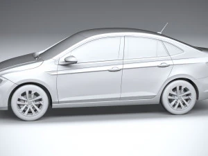Volkswagen Polo Virtus 2018-2020 3D Model