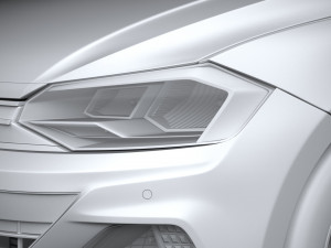 Volkswagen Polo Virtus 2018-2020 3D Модель