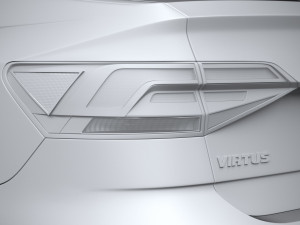 Volkswagen Polo Virtus 2018-2020 3D Модель
