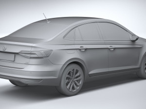 Volkswagen Polo Virtus 2018-2020 3D Модель
