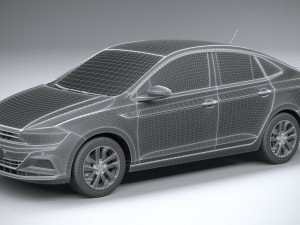 Volkswagen Polo Virtus 2018-2020 3D Модель
