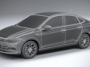 Volkswagen Polo Virtus 2018-2020 3D Model