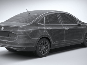 Volkswagen Polo Virtus 2018-2020 3D Модель