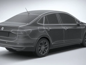 Volkswagen Polo Virtus 2018-2020 3D Model