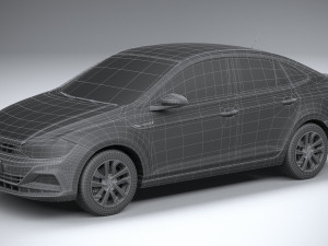 Volkswagen Polo Virtus 2018-2020 3D Модель