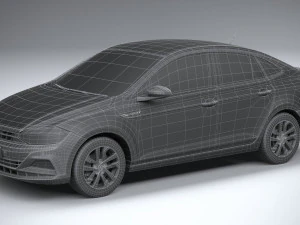 Volkswagen Polo Virtus 2018-2020 3D Model