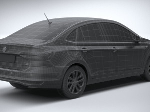 Volkswagen Polo Virtus 2018-2020 3D Модель