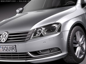 Volkswagen Passat Estate Wagon 2011 3D Модель