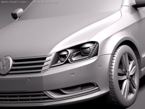 Volkswagen Passat Estate Wagon 2011 3D Модель