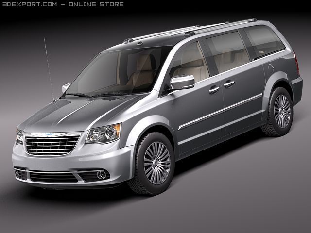 Chrysler Town And Country 2011 3D 模型 .c4d .max .obj .3ds .fbx .stl .blend 
