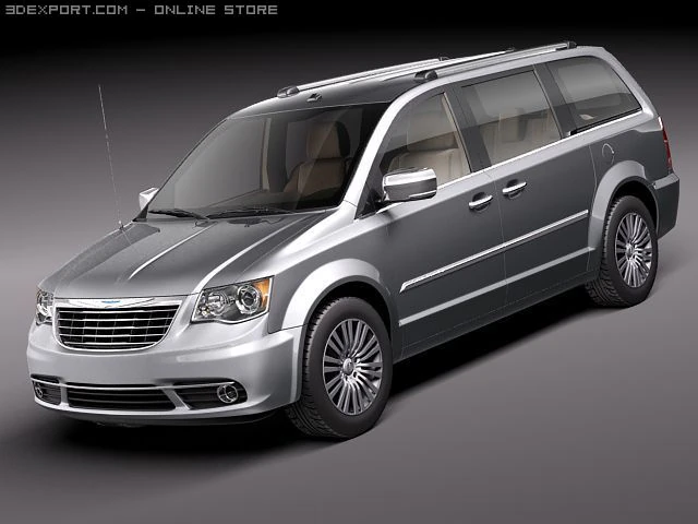 Chrysler Town And Country 2011 3D Model .c4d .max .obj .3ds .fbx .stl .blend 