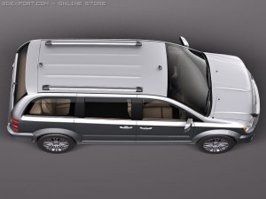 Chrysler Town And Country 2011 3D 模型
