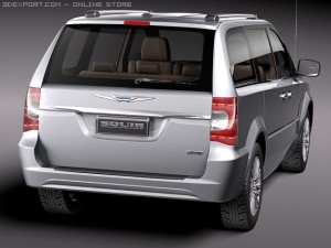 Chrysler Town And Country 2011 3D 模型
