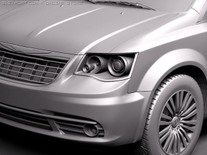Chrysler Town And Country 2011 3D 模型