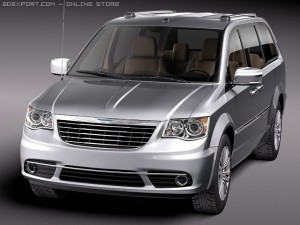 Chrysler Town And Country 2011 3D 模型