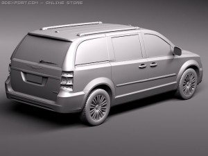 Chrysler Town And Country 2011 3D 模型