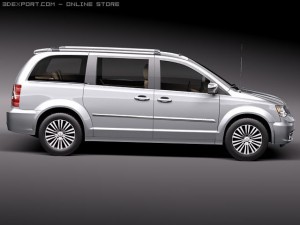 Chrysler Town And Country 2011 3D 模型