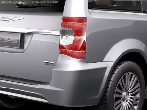 Chrysler Town And Country 2011 3D 模型