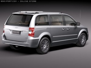 Chrysler Town And Country 2011 3D 模型