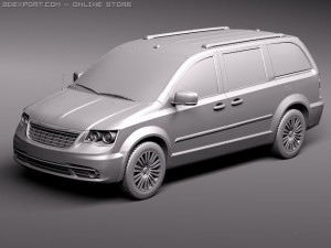 Chrysler Town And Country 2011 3D 模型