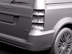 Chrysler Town And Country 2011 3D 模型