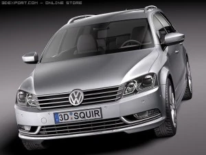 Volkswagen Passat Estate 2011 3D Model