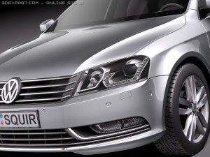 Volkswagen Passat Estate 2011 3D मॉडल