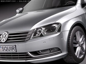 Volkswagen Passat Estate 2011 3D Model