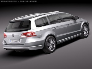 Volkswagen Passat Estate 2011 3D मॉडल