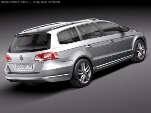 Volkswagen Passat Estate 2011 3D Model