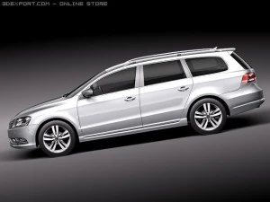 Volkswagen Passat Estate 2011 3D Model