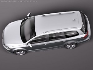 Volkswagen Passat Estate 2011 3D मॉडल