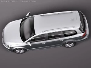 Volkswagen Passat Estate 2011 3D Model