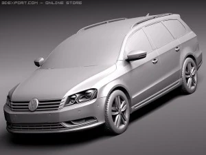 Volkswagen Passat Estate 2011 3D Model