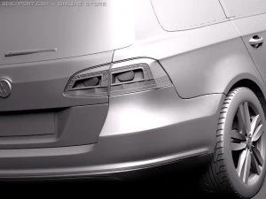Volkswagen Passat Estate 2011 3D Model
